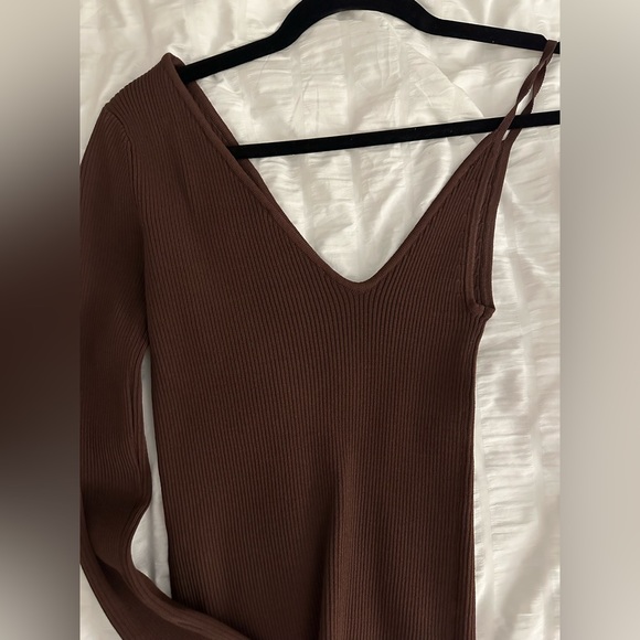 Brown ribbed long sleeve - Picture 2 of 2